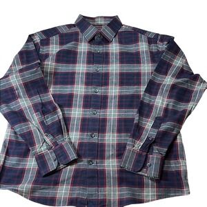 UNTUCKit Flannel Shirt Plaid‎ Button Down Long Sleeve Casual Large